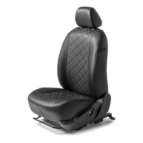 Авточехлы Rival Ромб сидений Nissan Qashqai II , эко-кожа, черные, SC.4102.2 в ТНК