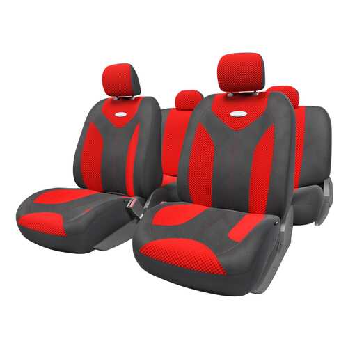 Комплект чехлов на сиденья Autoprofi Matrix MTX-1105 BK/RD (M) в ТНК