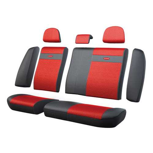 Комплект чехлов на сиденья Autoprofi TRS-002G BK/RD в ТНК