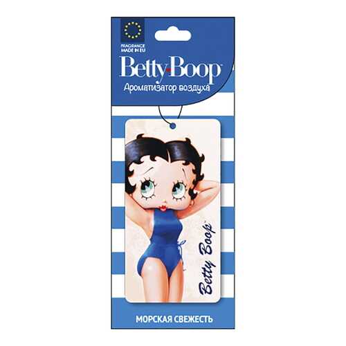 Ароматизатор пропитанный подвесной пластинка Betty Boop морская свежесть AURAMI BP-203 в ТНК