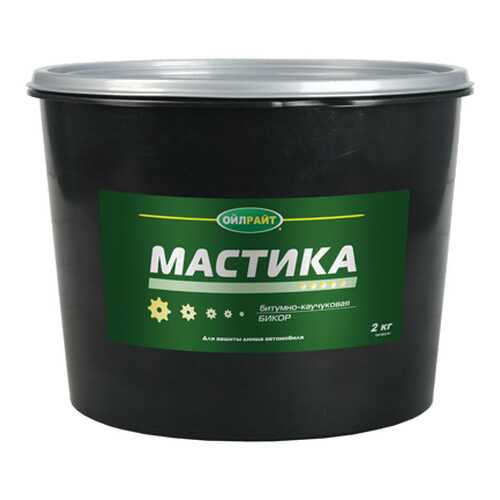 Мастика битумно-каучуковая OIL RIGHT 2 кг в ТНК