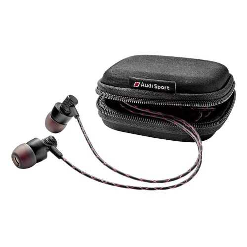 Наушники петельки Audi Sport In Ear Plugs, Black/Red, артикул 3291700600 в ТНК