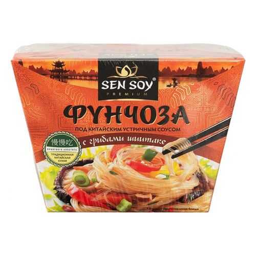 Фунчоза Sen Soy под китайским устричным соусом с грибами шиитаке 125 г в ТНК