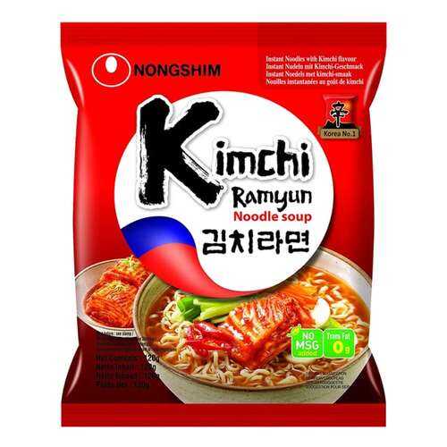 Лапша быстрого приготовления Кимчи Рамен Nongshim 120 г в ТНК