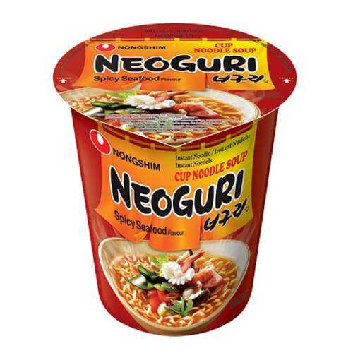 Лапша быстрого приготовления Неогури с морепродуктами острая Nongshim стакан 62 г в ТНК