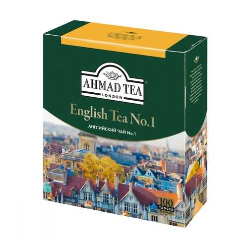 Чай Ahmad English Tea №1, черный с бергамотом, 100 пакетиков в ТНК