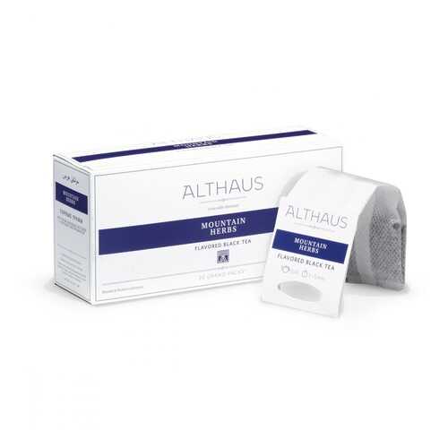 Чай Althaus Mountain Herbs, чёрный с добавками, 20 пакетиков в ТНК
