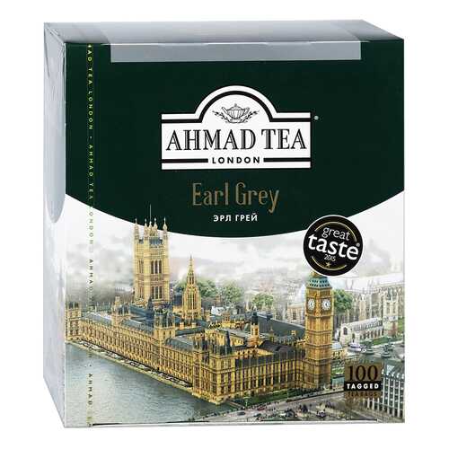 Чай Чайный лист Ahmad Tea earl grey черный 100 пакетиков в ТНК