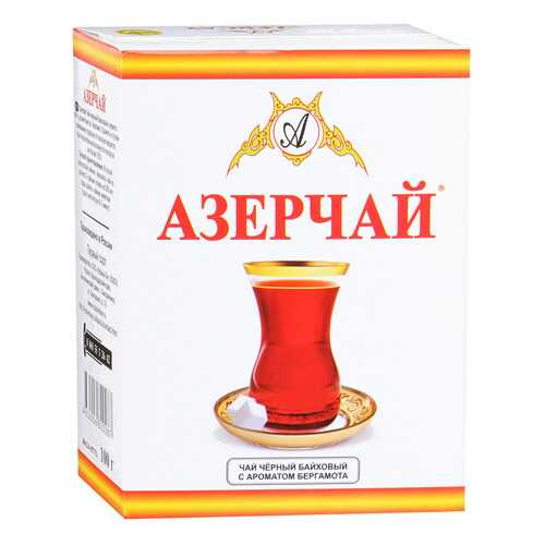 Чай черный Азерчай байховый c ароматом бергамота 100 г в ТНК