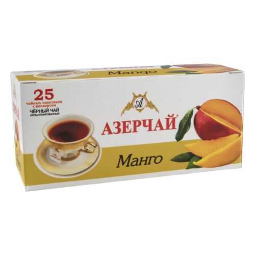 Чай черный Азерчай манго ароматизированный 25 пакетиков в ТНК
