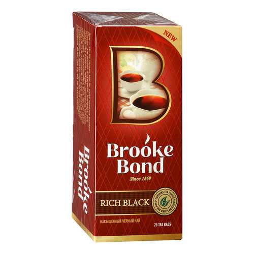Чай черный Brook Bond насыщенный 25 пакетиков в ТНК
