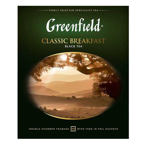 Чай черный Greenfield Classic Breakfast 100 пакетиков в ТНК