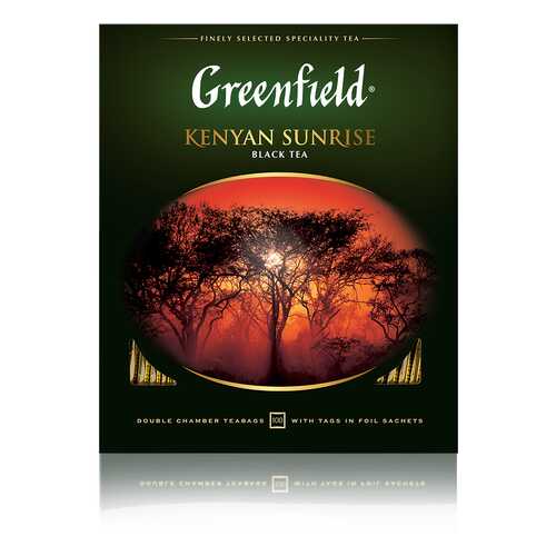 Чай черный Greenfield Kenyan Sunrise 100 пакетиков в ТНК