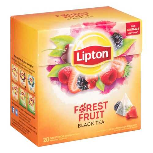 Чай черный Lipton forest fruit 20 пакетиков в ТНК