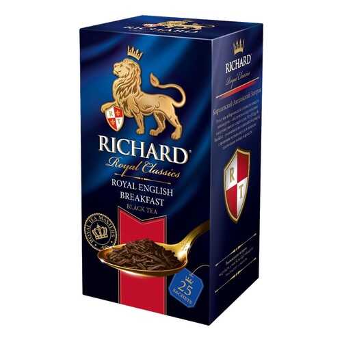 Чай черный Richard royal english breakfast 25 пакетиков в ТНК