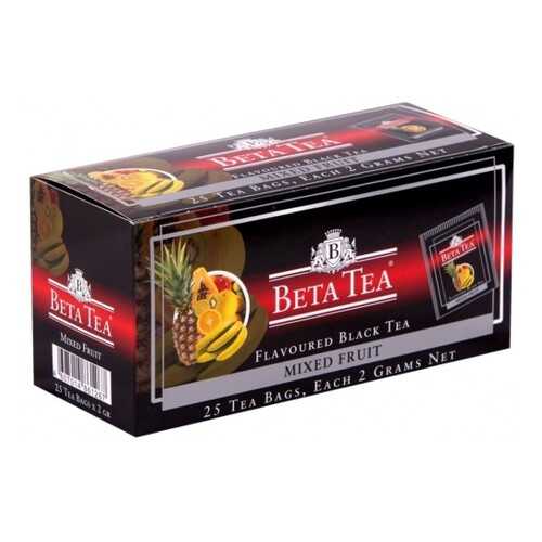 Чай черный в пакетиках для чашки Beta Tea мультифрукт 25*2 г в ТНК