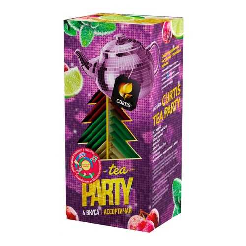 Чай Curtis Tea Party ассорти 32 сашетов в ТНК