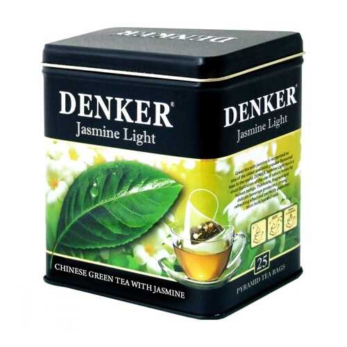 Чай Denker Jasmine Light зеленый с жасмином 25 пирамидок в ТНК