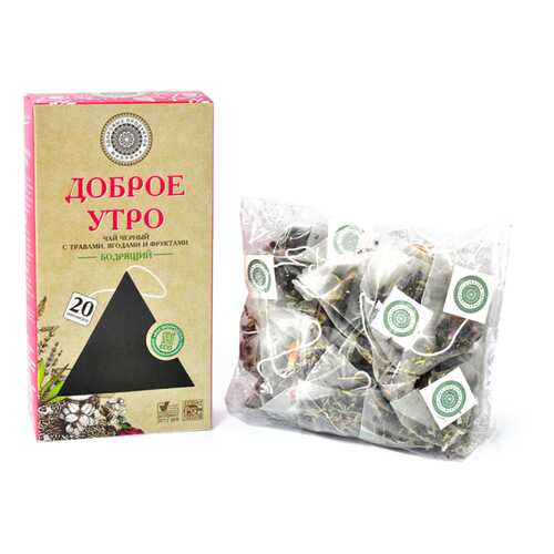 Чай Фабрика Здоровых Продуктов доброе утро бодрящий 20 пак x 1.7 г в ТНК