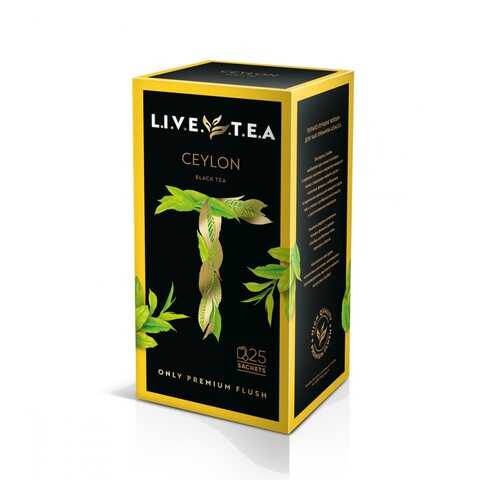 Чай Live Tea Ceylon черный 25 пакетиков в ТНК