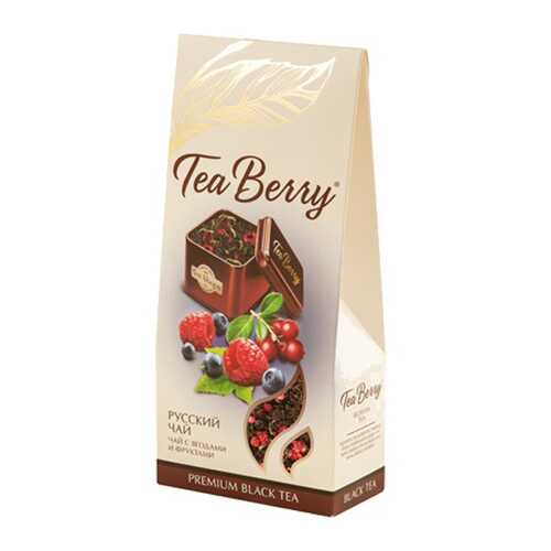 Чай Tea Berry русский чай черный листовой крупный с ягодами и фруктами 100 г в ТНК