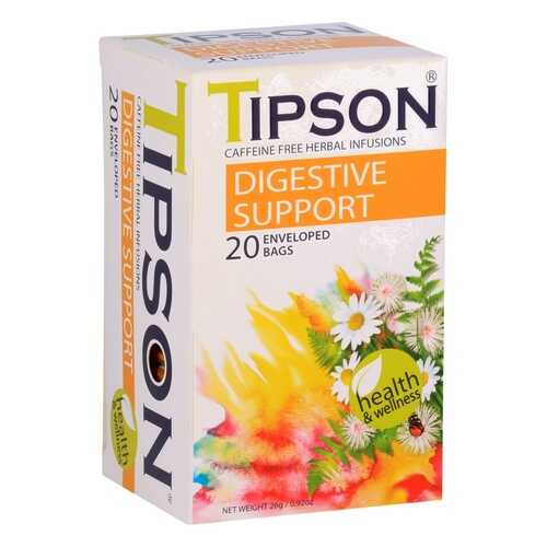 Чай Tipson Degestive support, травяной, 20 пакетиков в ТНК