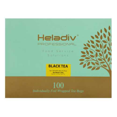 Чай в пакетиках Heladiv professional line black 100 пакетов в саше в ТНК