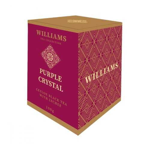 Чай Williams Purple Crystal черный с лепестками сафлора и ароматом личи 100 г в ТНК