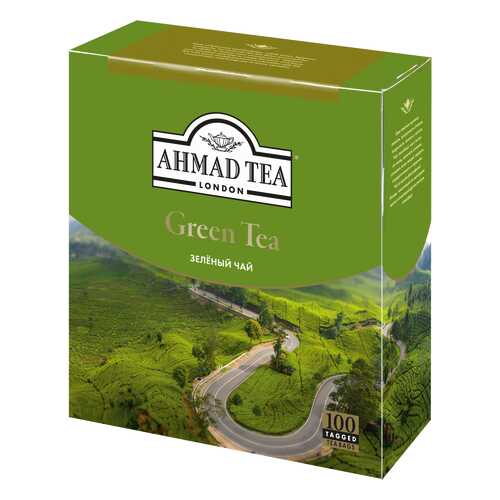 Чай зеленый Ahmad Tea 100 пакетиков в ТНК