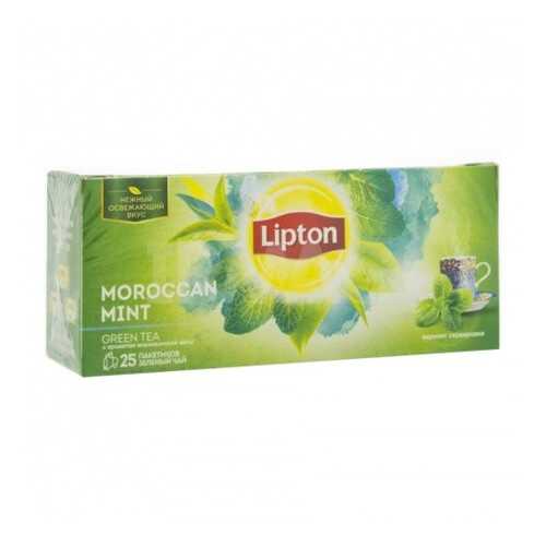 Чай зеленый Lipton moroccan mint 25 пакетиков в ТНК