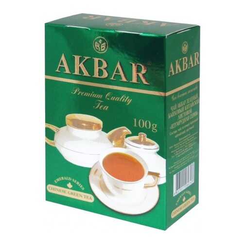 Чай зеленый листовой Akbar изумрудная серия 100 г в ТНК
