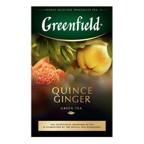Чай зеленый листовой Greenfield Quince Ginger 100 г в ТНК