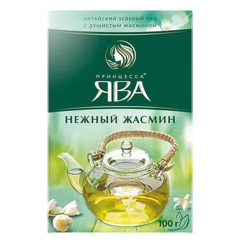 Чай зеленый листовой Принцесса Ява Нежный Жасмин 100 г в ТНК