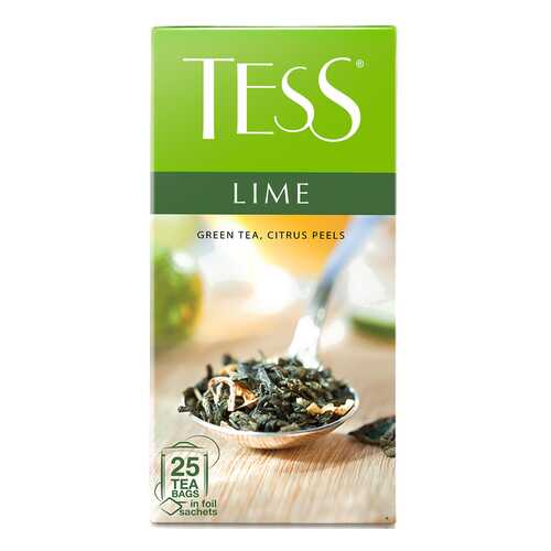 Чай зеленый Tess Lime 25 пакетиков в ТНК