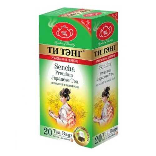Чай зеленый в пакетиках для чашки Ти Тэнг Sencha 20*2 г в ТНК