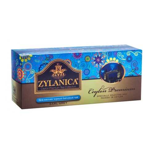Чай Zylanica Ceylon Premium черный байховый с бергамотом 25 пакетиков в ТНК