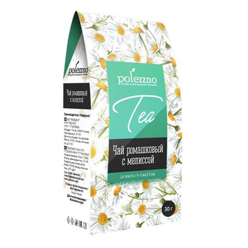 Ромашковый чай с мелиссой Polezzno 30 г в ТНК