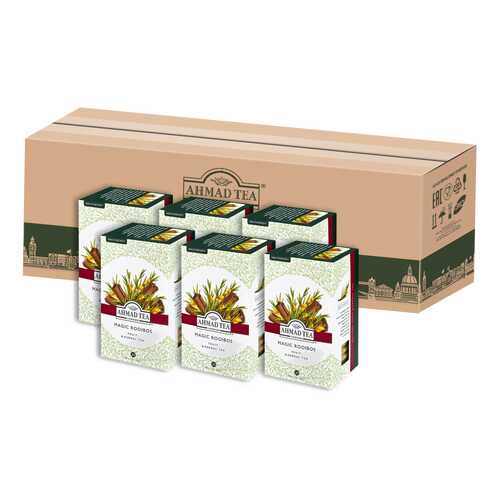 Травяной чай Ahmad Tea с корицей Мэджик ройбуш в пакетиках 20х1,5г - 6 штук в ТНК