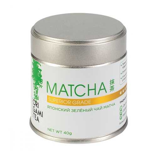 Японский зеленый чай Origami Tea Matcha Superior Grade порошковый 40 г в ТНК