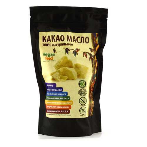 Какао-масло натуральное Vegan Food 200 г в ТНК