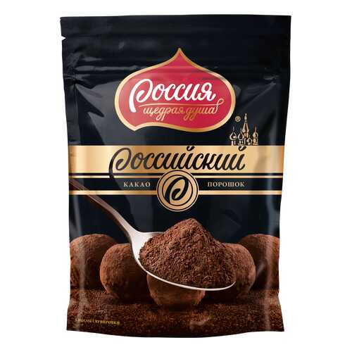 Какао-порошок Российский для приготовления десертов и напитков 100 г в ТНК