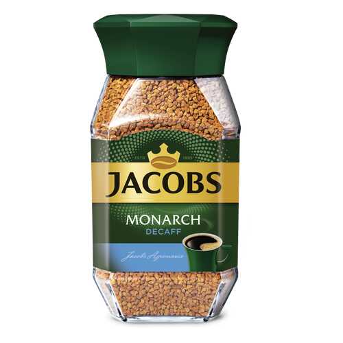 Кофе Jacobs monarch decaff натуральный растворимый сублимированный 95 г в ТНК