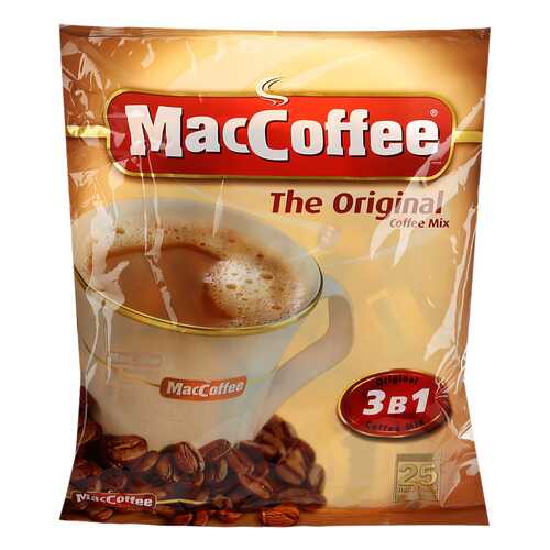 Кофе MacCoffee растворимый 3в1 20 г 25 штук в ТНК