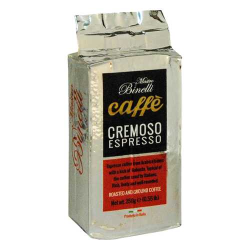 Кофе Mastro Binelli Сremoso Espresso молотый 250 г в ТНК