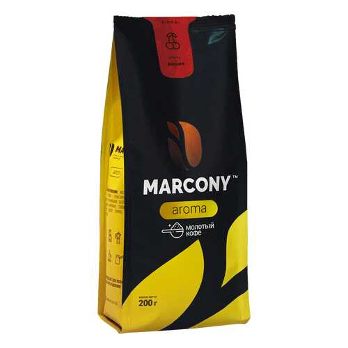 Кофе молотый MARCONY AROMA со вкусом вишни 200г в ТНК