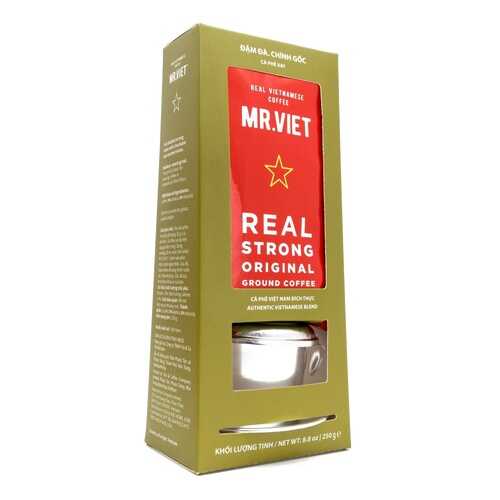 Кофе Mr. Viet с пресс-фильтром, натуральный жареный молотый, 250 гр в ТНК
