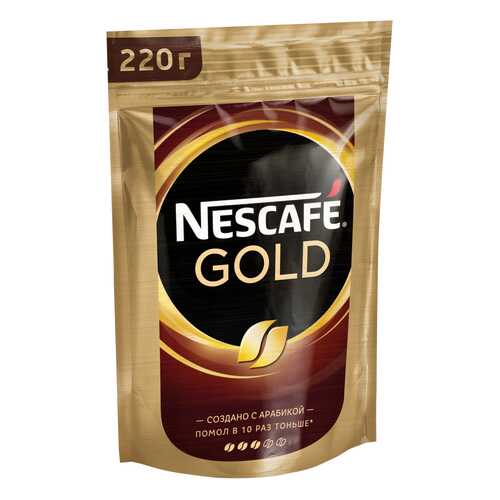 Кофе растворимый Nescafe gold пакет 220 г в ТНК