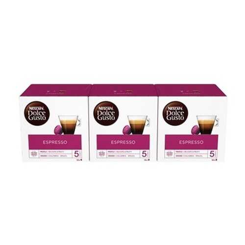 Кофе в капсулах Nescafe Dolce GustoЭспрессо 3 штуки по 16 капсул в ТНК