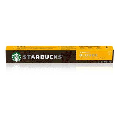 Кофе в капсулах Starbucks Blonde Espresso Roast стандарта Nespresso 10 шт в ТНК