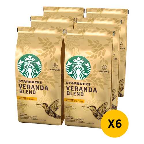 STARBUCKS Blonde Veranda кофе молотый 6 штук по 200г в ТНК